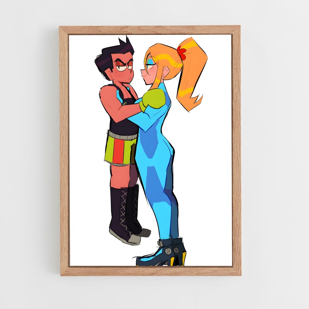 Poster Min câlin – affiche Super Smash Bros (vue 4)